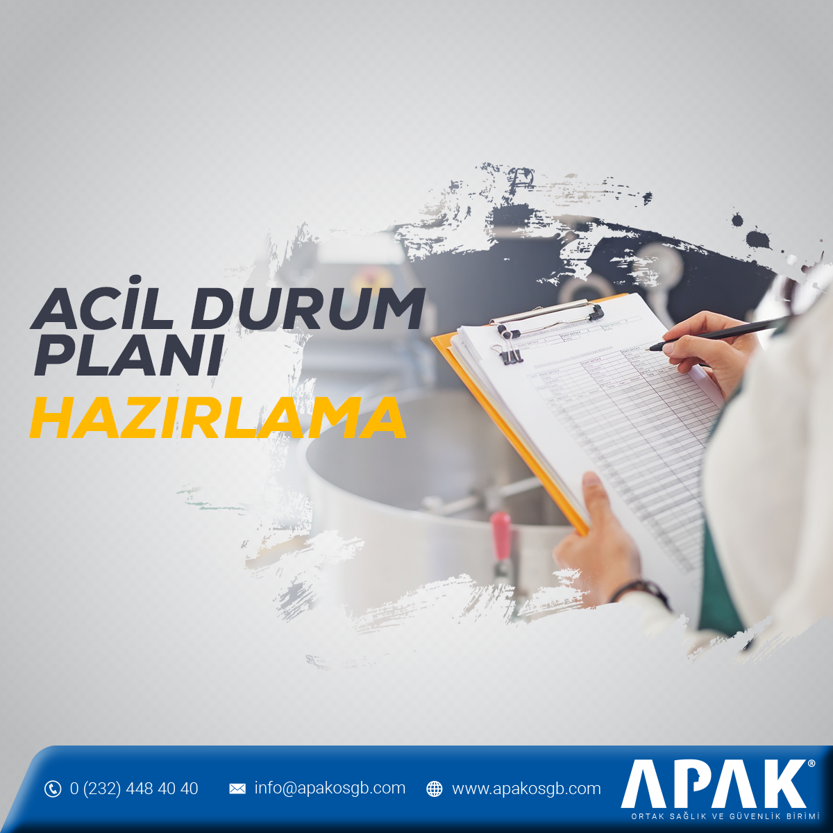 Acil Durum Planı Hazırlama