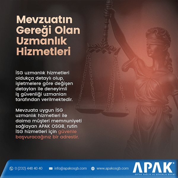 İzmir Mevzuatın Gereği Olan Uzmanlık Hizmetleri