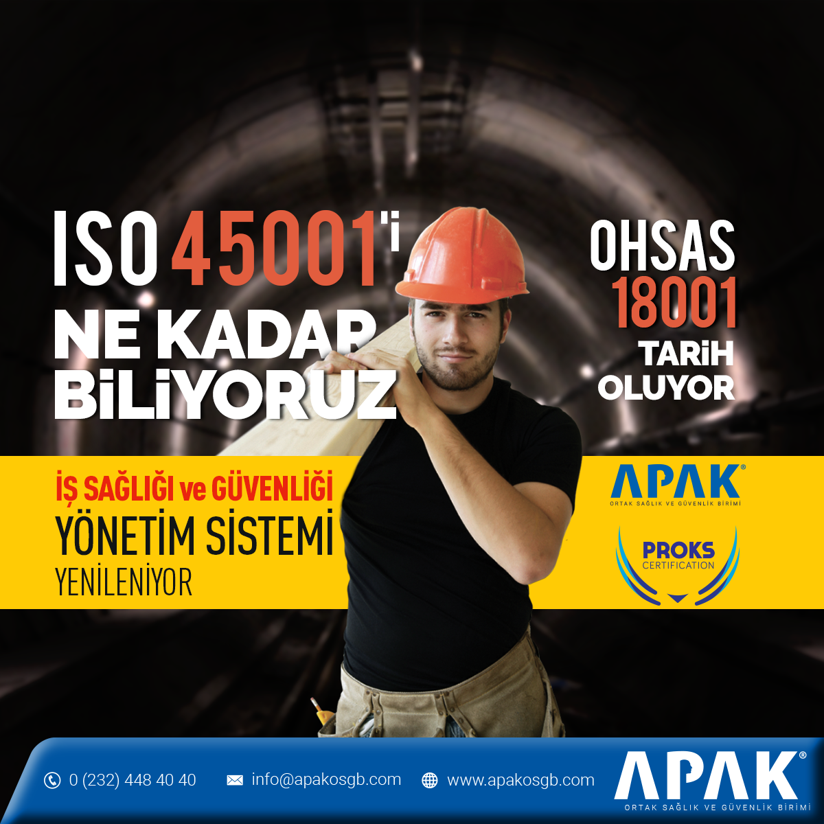 "ISO 45001’in gelişi ile OHSAS 18001 tarih olacak" Peki buna hazır mısınız?