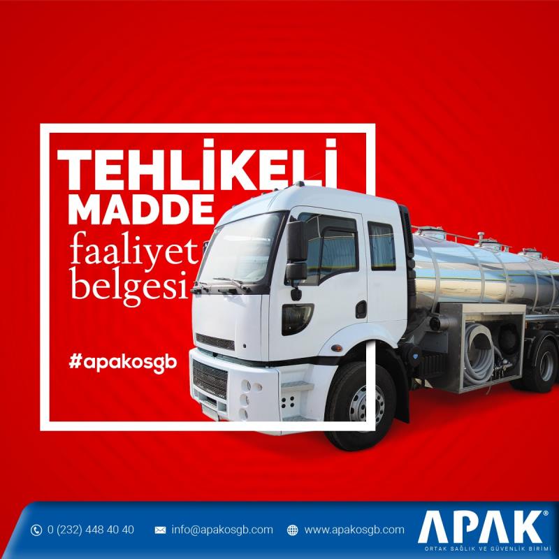 Tehlikeli Madde Faaliyet Belgesi